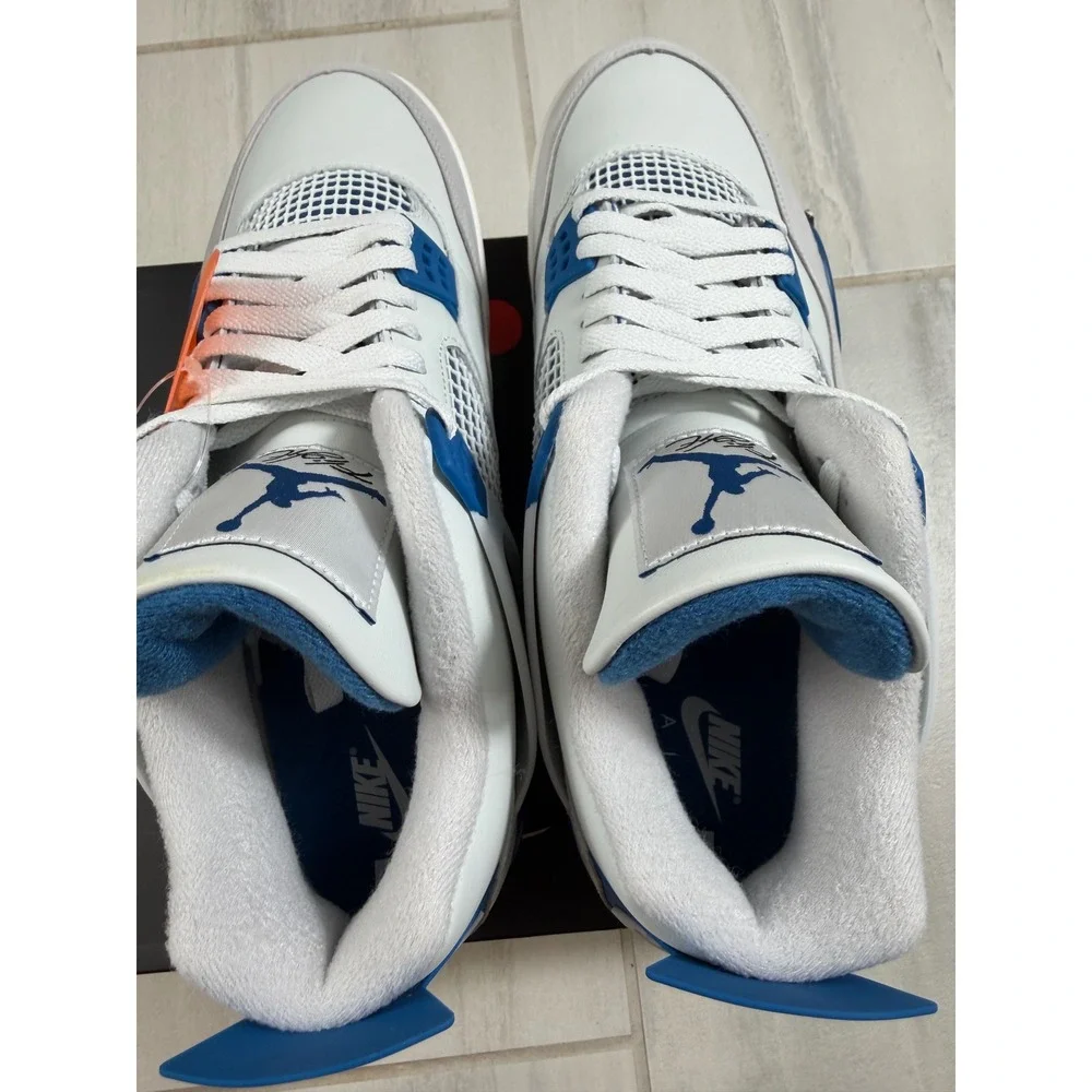 Air Jordan 4 Retro Military Blue 2024 Off White Blue FV5029-141 Mens 13